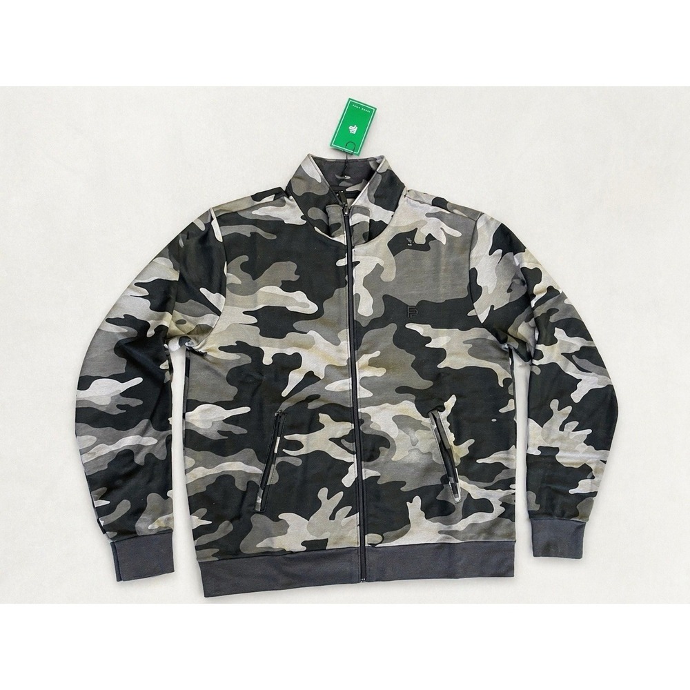 Flint Park Camo Track Jacket Mens Medium Full Zip Sweatshirt NWT